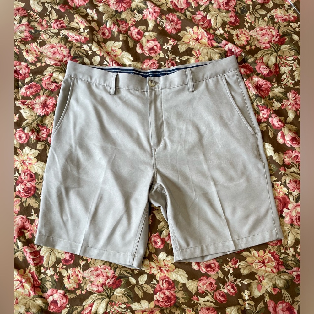 Vineyard Vines Links Mens Khaki Tech Performance Shorts Size‎ 36